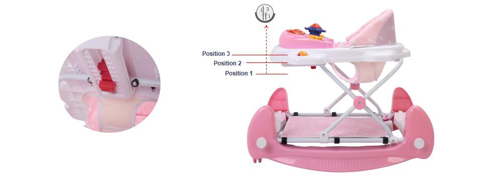 3-Position Height Adjustment Baby Walker 3-Position Height Adjustment Baby Walker