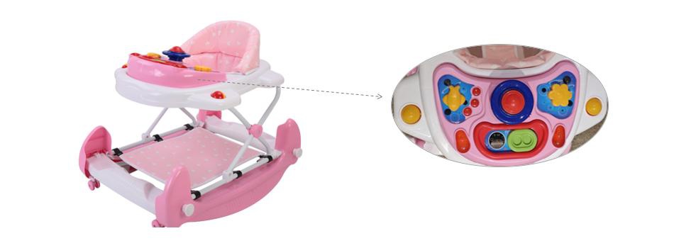 Baby Walker With An Attractive Music Toy Tray Baby Walker With An Attractive Music Toy Tray
