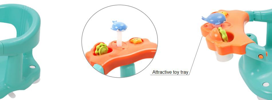 Baby Bath Seat With An Attractive Toy Tray Baby Bath Seat With An Attractive Toy Tray