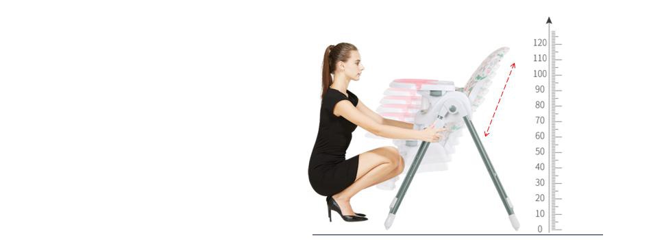 7-Position Height Adjustment Baby High Chair 7-Position Height Adjustment Baby High Chair