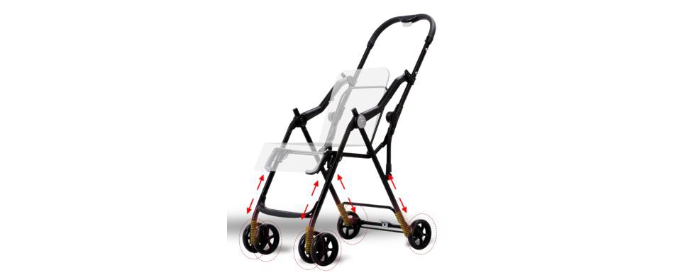 Baby Stroller With Four Wheels Suspension Baby Stroller With Four Wheels Suspension
