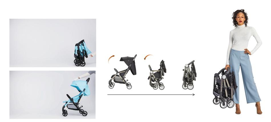 One-hand Rapid Folding Baby Stroller One-hand Rapid Folding Baby Stroller