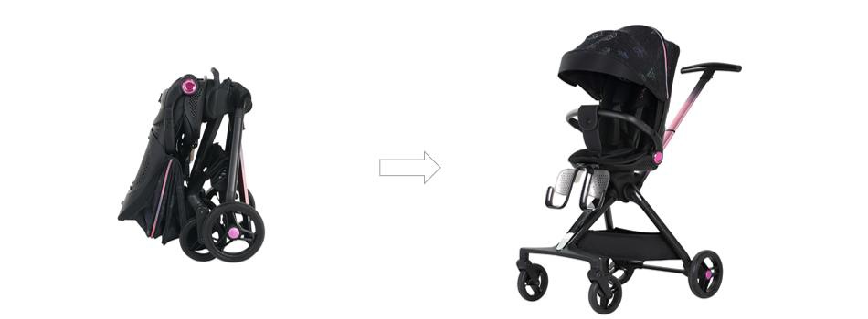 One-hand Rapid Unfolding Baby Stroller One-hand Rapid Unfolding Baby Stroller