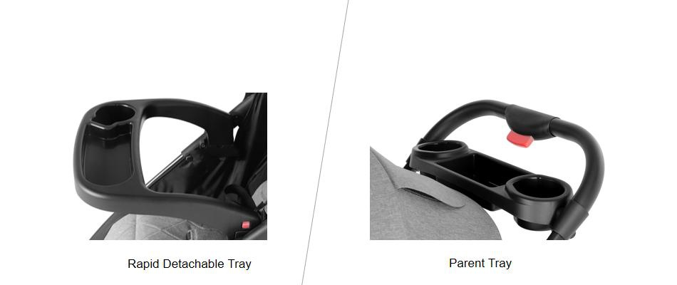 Baby Stroller With Rapid Detachable Parent And Child Tray Baby Stroller With Rapid Detachable Parent And Child Tray