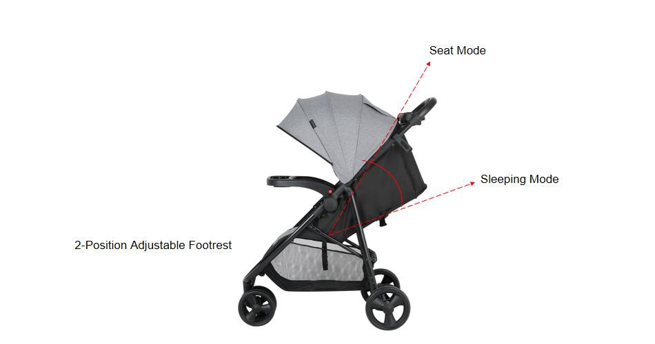 2-in-1 Sitting & Sleeping Baby Stroller 2-in-1 Sitting & Sleeping Baby Stroller