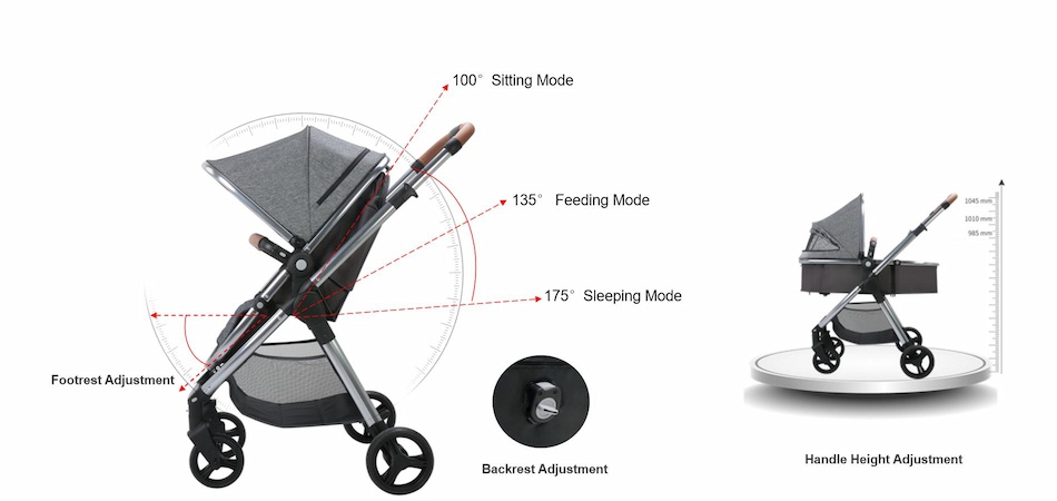 Baby Stroller With Backrest Adjustment Baby Stroller With Backrest Adjustment