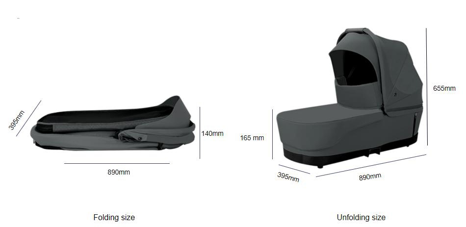 Compact Folding Baby Carrycot With Maxi-Cosi Connection Compact Folding Baby Carrycot With Maxi-Cosi Connection