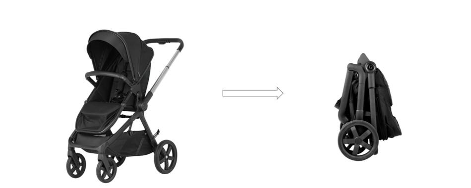 One-hand Auto-folding Baby Stroller One-hand Auto-folding Baby Stroller
